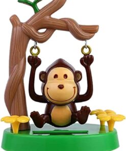 Marsrut Solar Powered Dancing Animal Bobblehead Swing Monkey Swinging Animated Bobble Dancer Toy Car Decor Toys Gift for Office Car Ornament Supplies Decoration