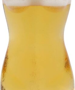 1PCS Sexy Lady Beer Glass - Creative Body Shape Cup for Men & Women, Durable Shot Glass for Whiskey, Wine, Champagne & Vodka - Miss Clear Full Mugs for Freezer Parties (9.5 x 5.5 cm, 60ml)