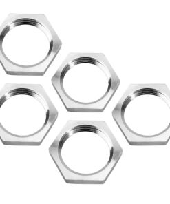 5Pcs/Set M22 x 1.5mm Hex Lock Nut Pipe Fitting Female 304 Stainless Steel Metric Fine Thread Hexagon Nuts (Size: S27 H5)