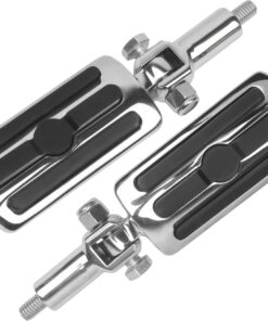 Passenger Peg Fit for Harley Davidson Softail 2000-2006, Footpeg Rest for Springer Classic Standard Deuce Heritage Fatboy, Chrome Rear Motorcycle Pedal Accessories Mounts with Clevis Mounting Kit
