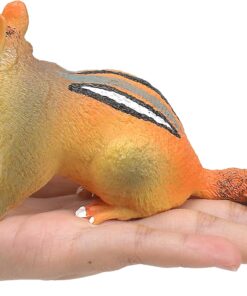 Chipmunk Figurine Sculpture for Home Decor, Chipmunk Animal Miniature Statue Figurine Model, Realistic Weather-resistant Figurines Statues for Lawn Yard Patio Porch Garden Decoration, Plastic Material