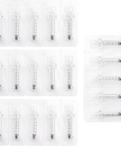 20Pcs Empty Ampoule, 0.3ml Plastic Dropper Bottles Containers, Disposable Nozzle Adapter Head Ampules, Small Travel Makeup Pen, Mini Vials Replacement Parts Accessories for Skin Face Care Consumables